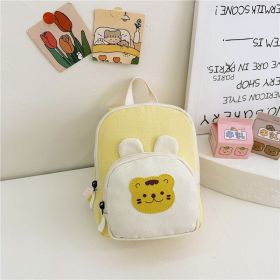 Children Backpack Cartoon Bunny Girls Color Matching Shoulders (Color: Yellow)