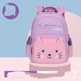 Cute Cartoon Shoulders Baby Lightweight Backpack Elementary School Schoolbag (Option: 10colour)