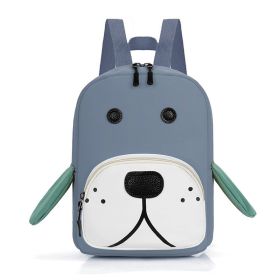 Anti-lost Children Cute Backpack (Color: Blue)