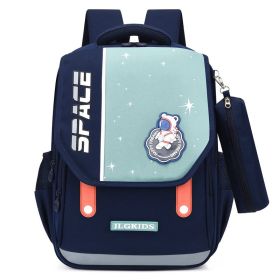 Cute Children Student Leisure Burden Alleviation Backpack (Color: Green)