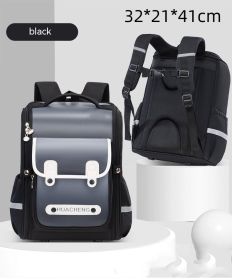 Oxford Cloth High-end High-capacity Children's Bag (Option: Black Large)