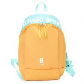 Backpack Children's Kindergarten Alphabet School Bag (Color: Yellow)
