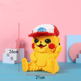 Pokemon Toy Series Building Blocks Pikachu Fire Dragon Fat Ding DIY Compatible Diamond Particle Pokémon Building Block Toy Gift (Color: 8700)