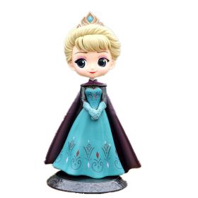 Disney Q Posket Marvel Superhero Characters Movable Image Frozen Aisha Anna and Spiderman Character Model Party Decoration Gif (Color: V)