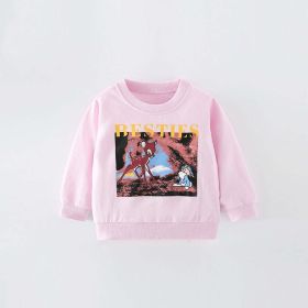 Baby Girl Cartoon Pattern Quality Cotton Terry Hoodie (Size/Age: 130 (7-8Y))
