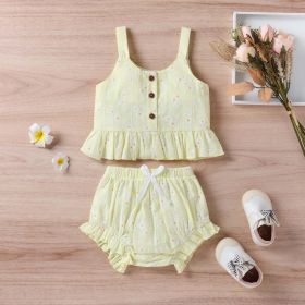 Baby Girl Floral Print Ruffle Hem Design Tops Combo Shorts Sets (Size/Age: 110 (3-5Y))
