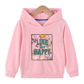 Baby Floral And Slogan Print Pattern Soft Cotton Hoodies (Size/Age: 110 (3-5Y))
