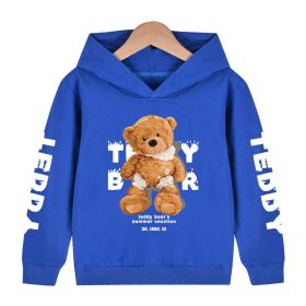 Baby Boy Slogan And Bear Print Pattern Long Sleeve Hoodie With Hat (Size/Age: 110 (3-5Y))