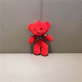 6Colors, 10CM Plush Stuffed Bear Toy Doll Multi-Colors For Wedding Bouquet (Color: Color 4)