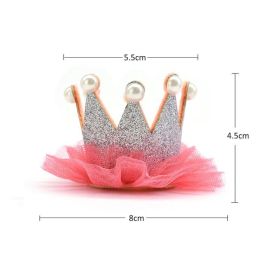 1Pc Polystyrene Styrofoam Foam Heart Rose Bear Crafts For Birthday Party DIY Decoration Wedding Valentines Day Gift (Color: watermelon crown)