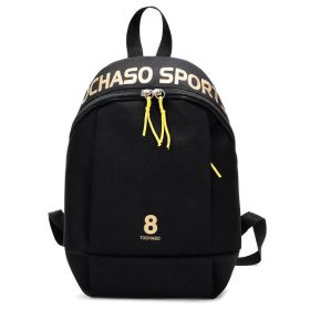 Backpack Children's Kindergarten Alphabet School Bag (Color: Black)