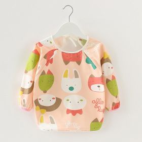 Baby Dinner Coverall Bib Spring And Autumn Long Sleeve Apron (Option: Fox Long Sleeve-100cm)