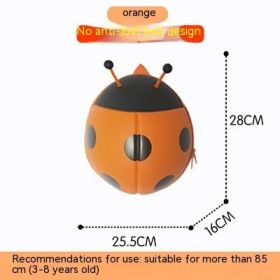 Cute Ladybug Backpack Children's Schoolbag Cartoon (Color: Orange)