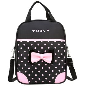 Men's, Women's And Children's Backpacks (Option: Black handbag)