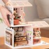 Robotime Rolife 3D Puzzle Model Super Store Series Happy Meals Kitchen Plastic DIY Miniature House Kit Building Blocks Kits