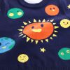 Baby Boy Solar System Pattern O-Neck Pullover Sweater