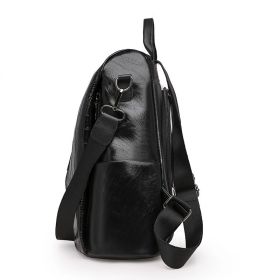 Fashion All-match Outdoor Travel Backpack (Color: Black)