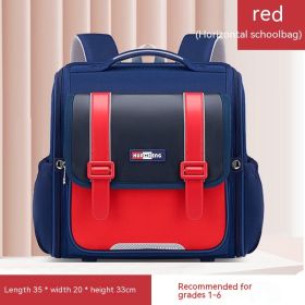 Children's Schoolbag Student Lightweight Backpack (Color: Red)
