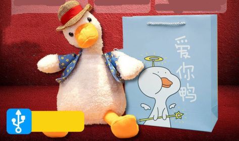Plush Toy Figurine Sand Sculpture Learn To Speak Can Sing Sand Sculpture Duck (Option: 12style)