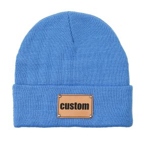 Knitted Baby Brimless Cap (Option: Royal blue-L)
